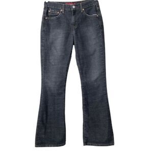 Levi’s Jeans Black Bootcut Stretch 515 Low Rise Casual Light Distressing 4